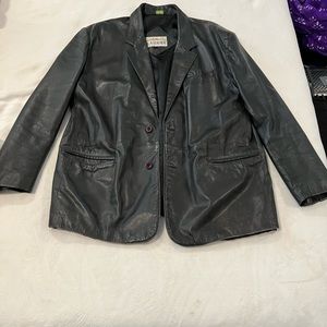 California LA Leather Men’s Leather Blazer Jacket